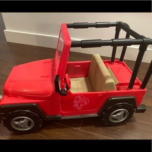 Our generation 18” doll jeep